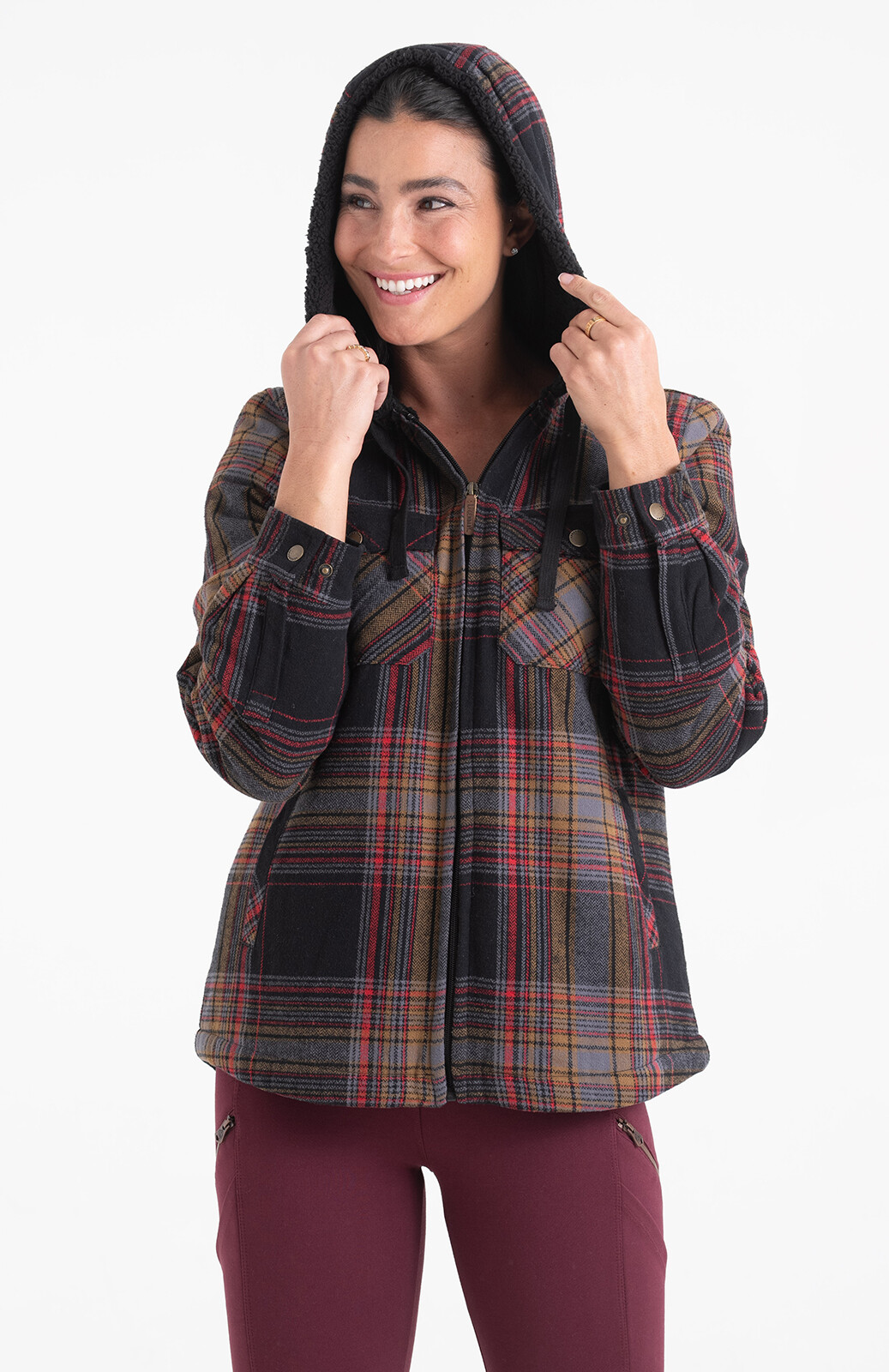 Women's Berber Fleece Shirt Jacket | Lightweight Layering