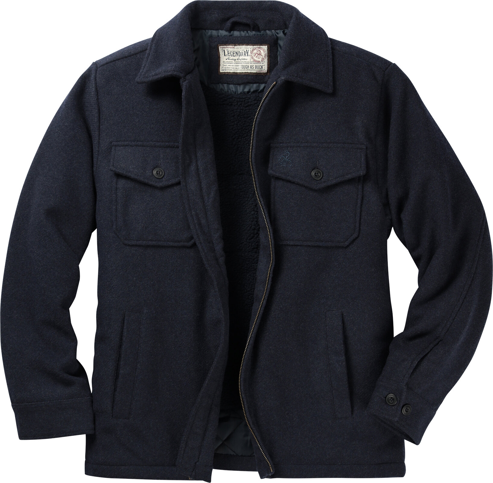 Men's Berber-Lined Wool Jacket | Heavy-Duty Warmth for