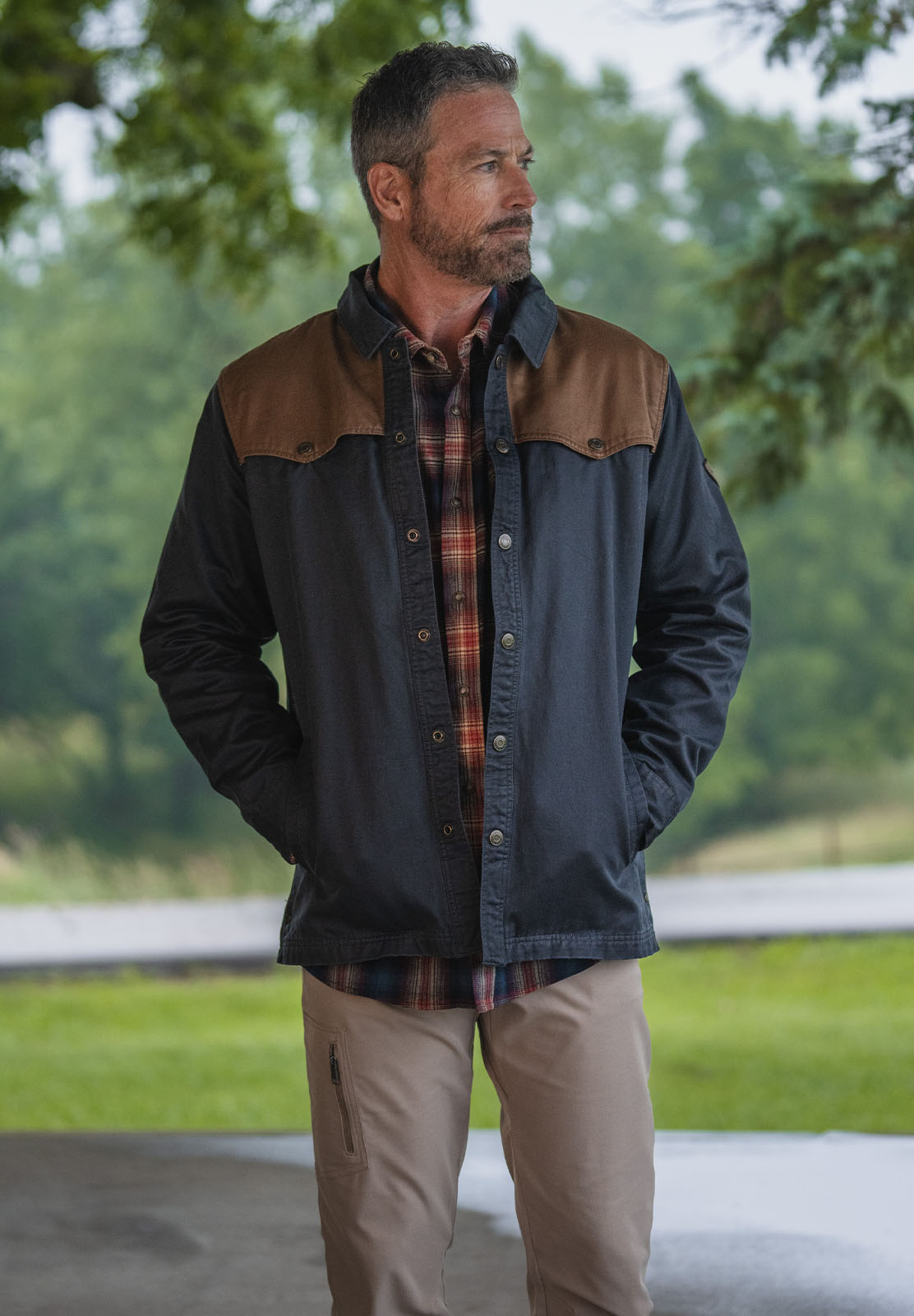 Men's Lonestar Waxed Canvas Shirt Jacket