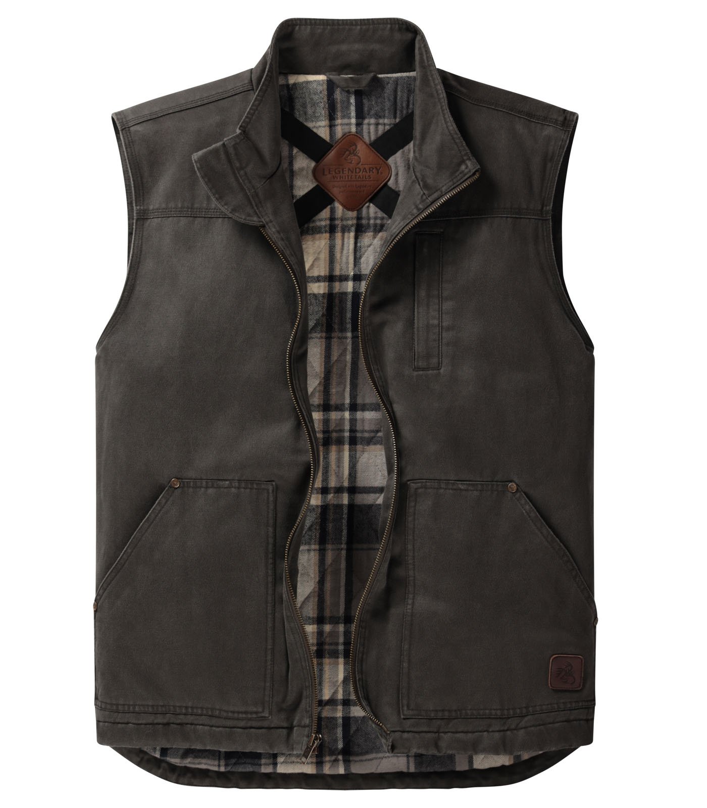 Men's Concealed Carry Journeyman Flannel Lined Vest | CCW Vest