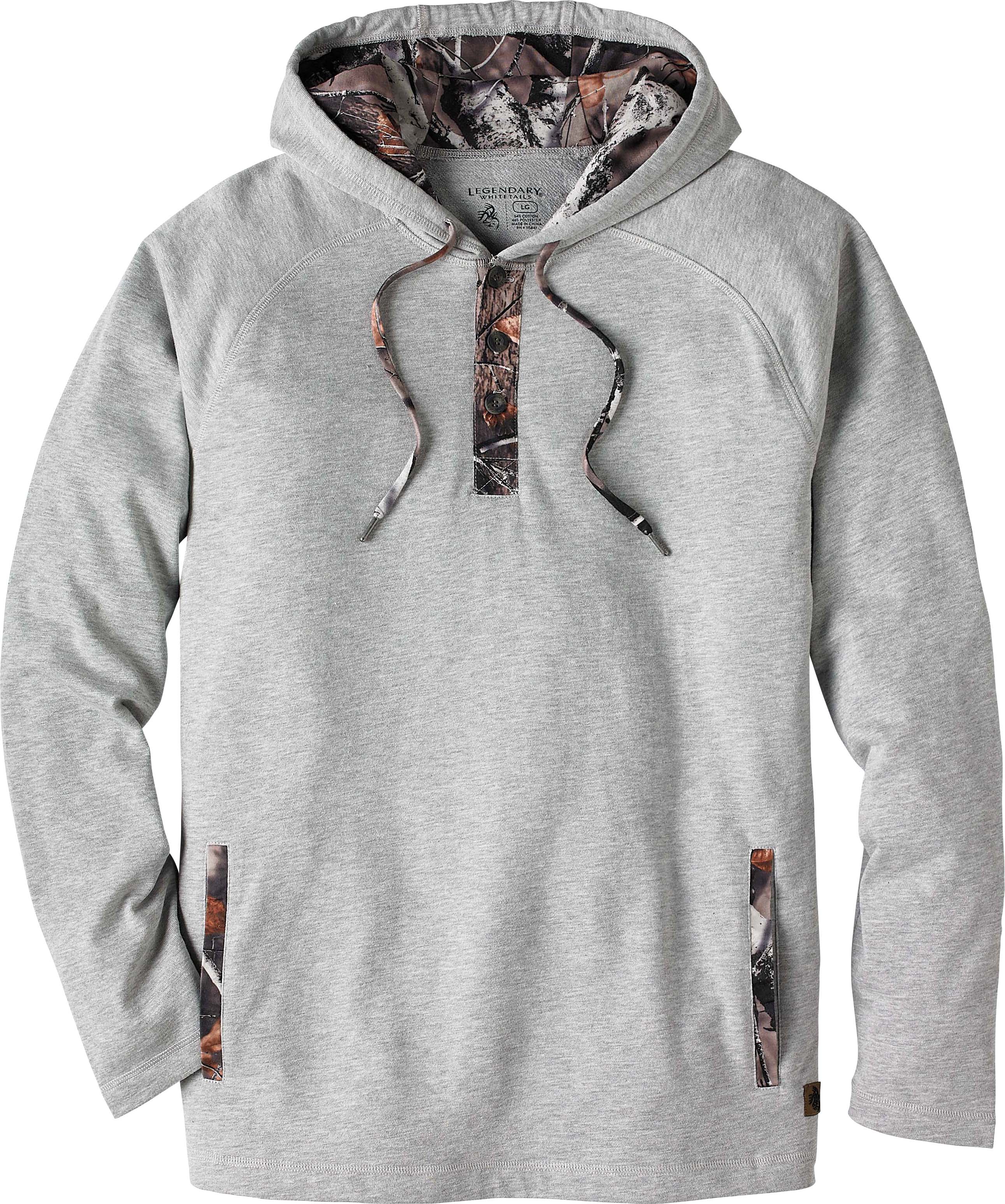 men's hooded henley