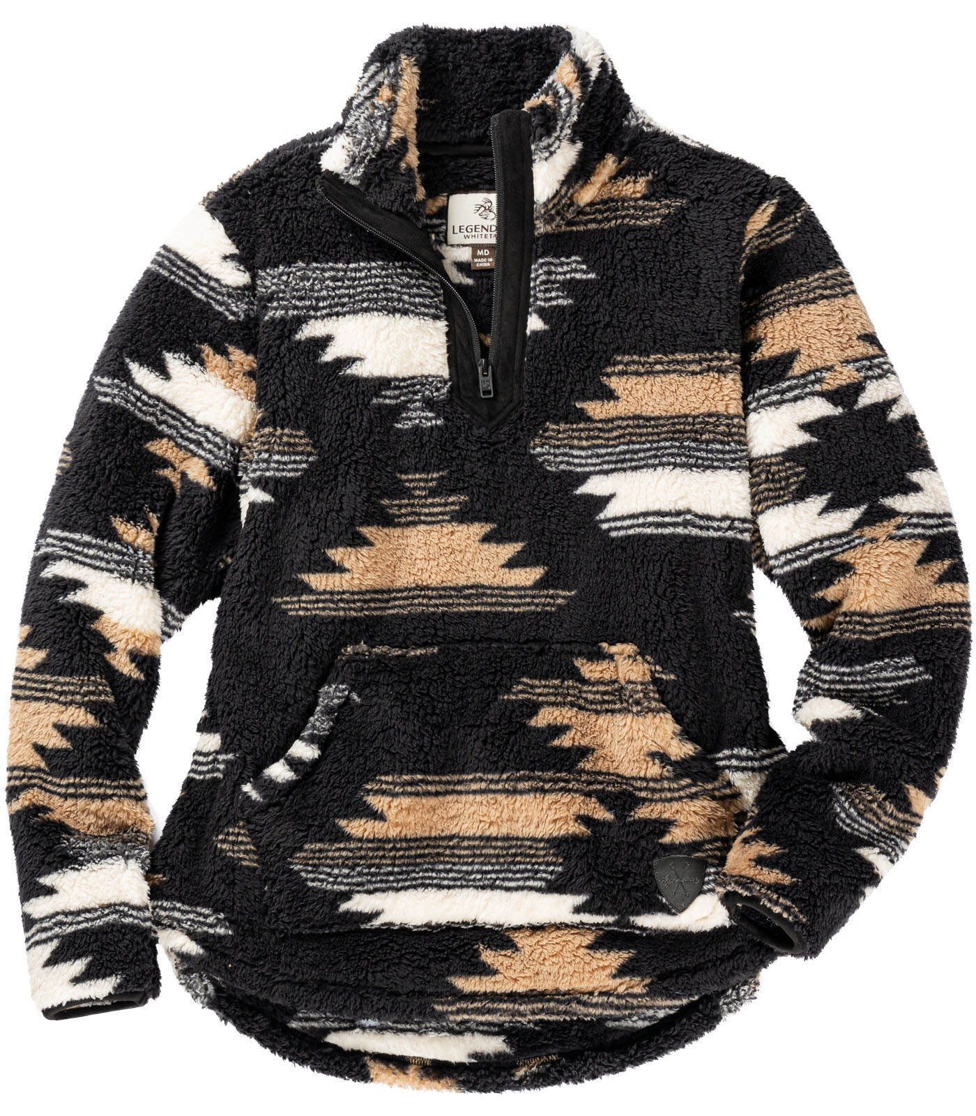 Women's Fuzzy Hide Fleece Pullover Cozy Winter Loungewear