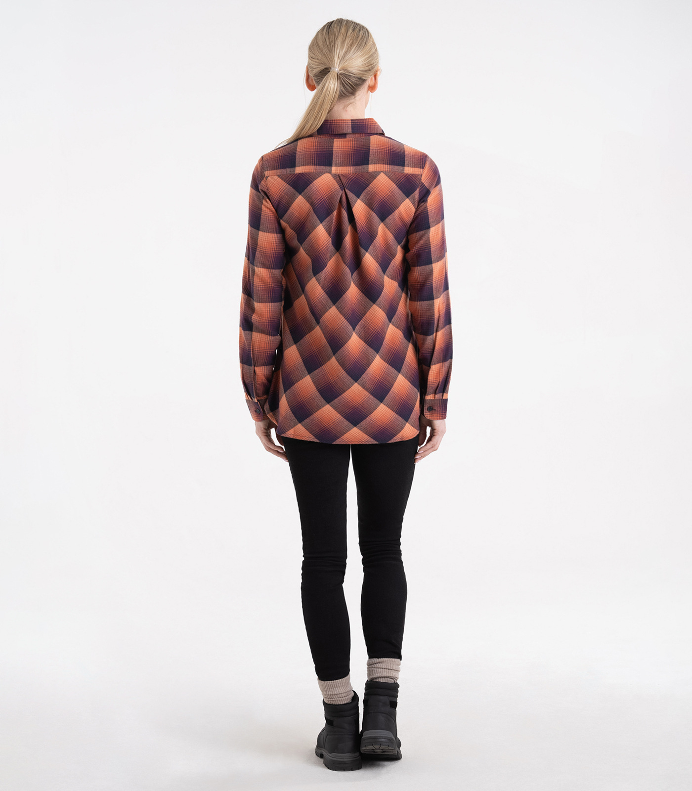 Women's Popover Flannel Tunic Top | Soft Brushed Casual Wear for