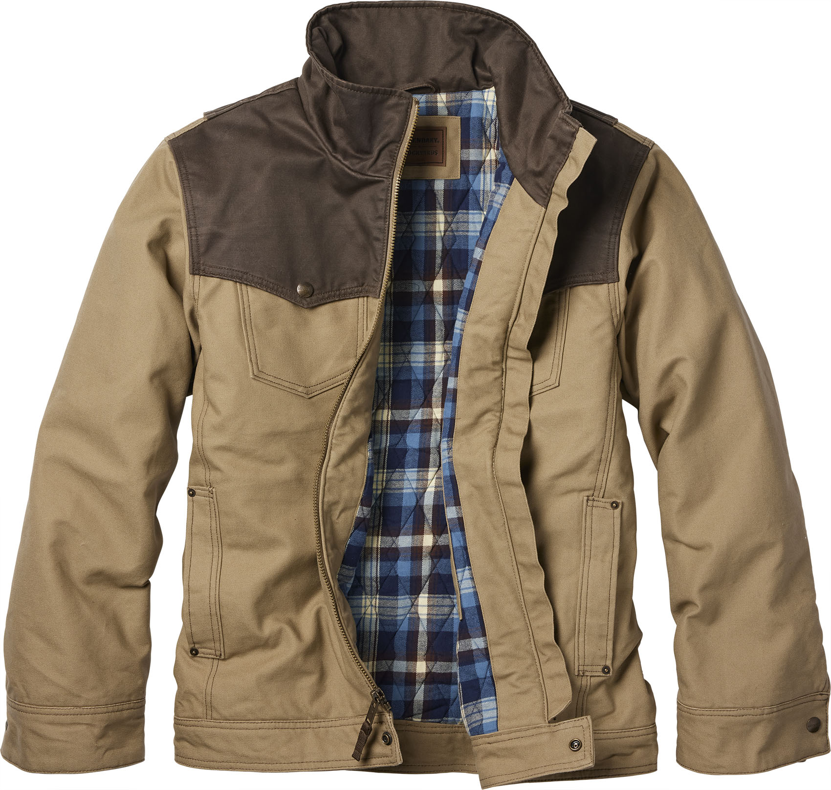 Men's Stockyards Cowboy Cut Flannel Lined Denim Jacket
