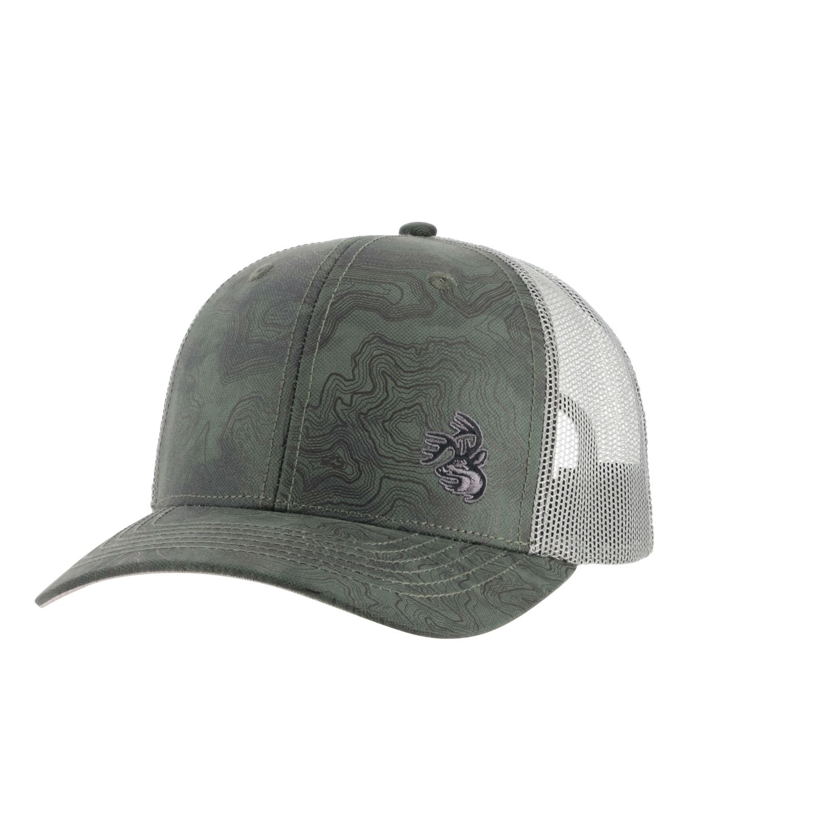 Topographical Print Snapback Hat | Adjustable Outdoor Cap for