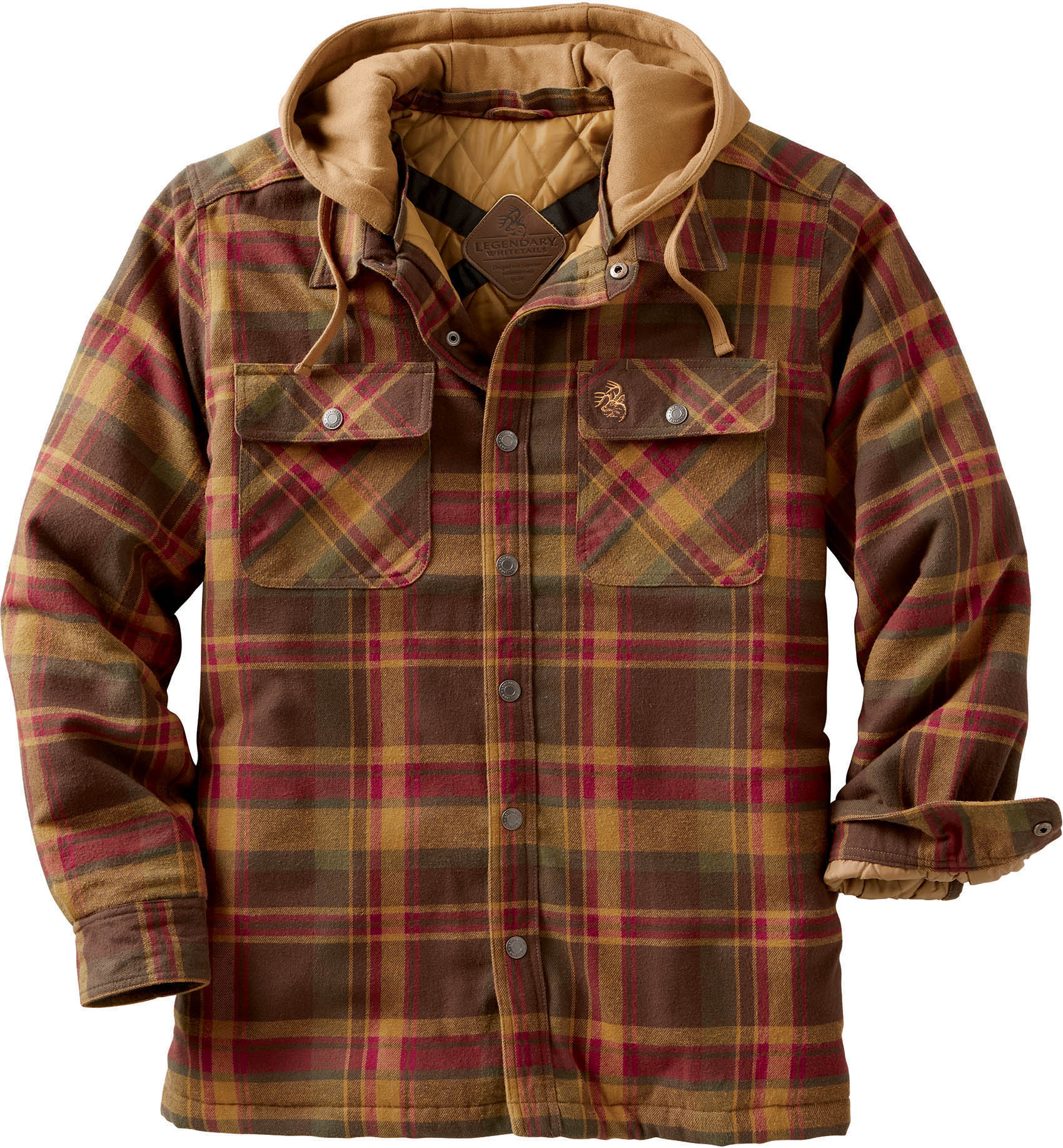 Men's Concealed Carry Maplewood Hooded Shirt Jacket