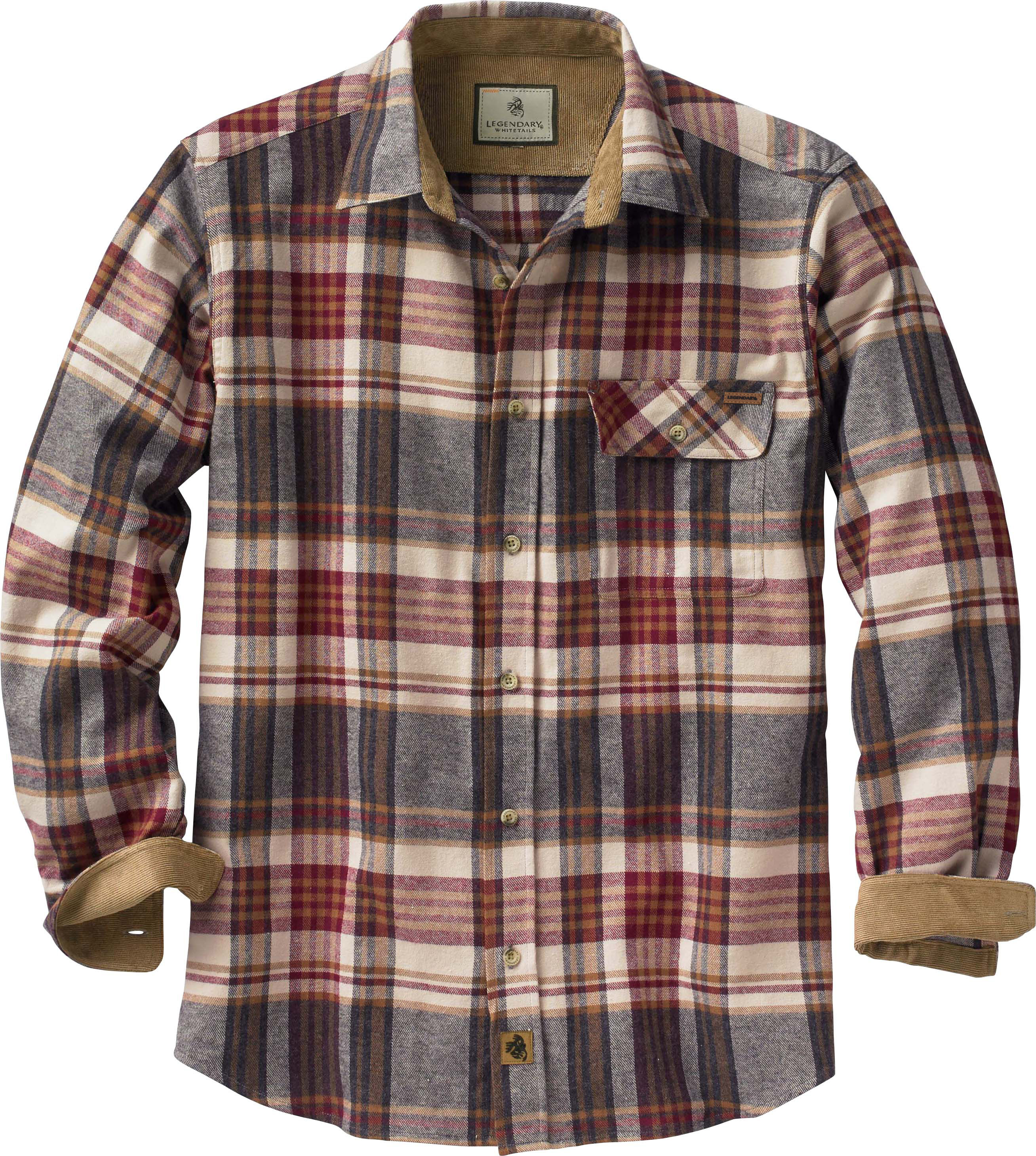 Legendary Whitetails Mens Buck Camp Flannel Shirt 