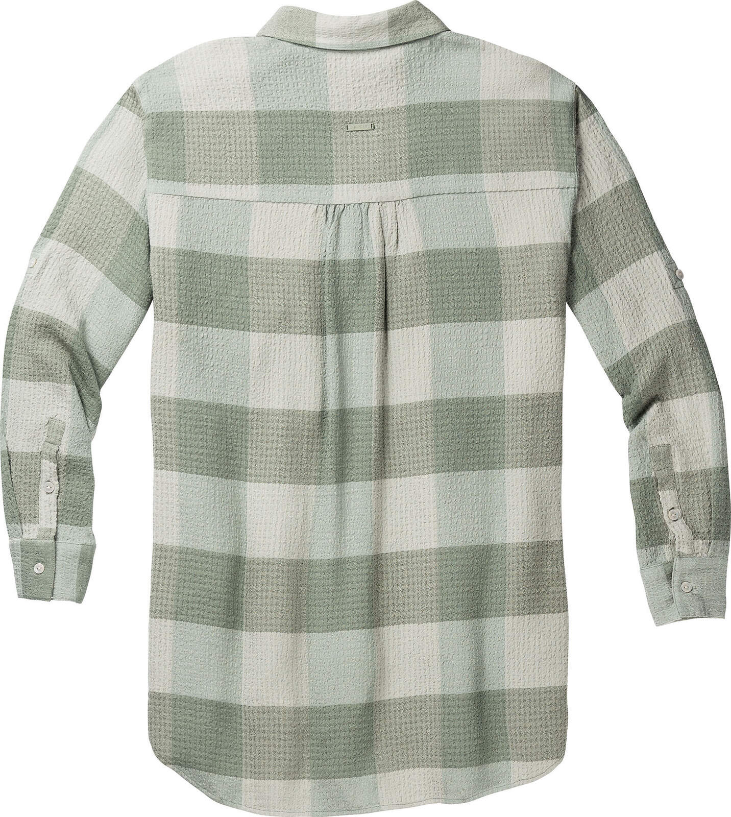 Women's Oversized Button Down Sleeve Blouse | Plaid Blouse