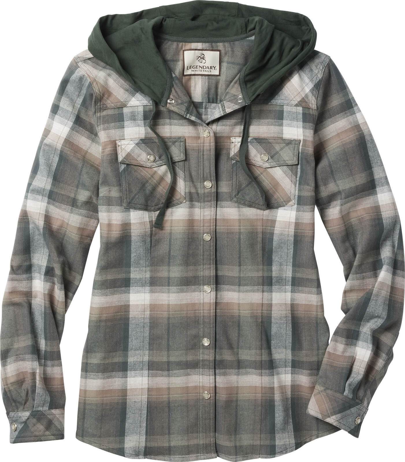 Women's Hooded Flannel Shirt | Soft Brushed Lumber Jane Design for Outdoor  \u0026 Casual Wear