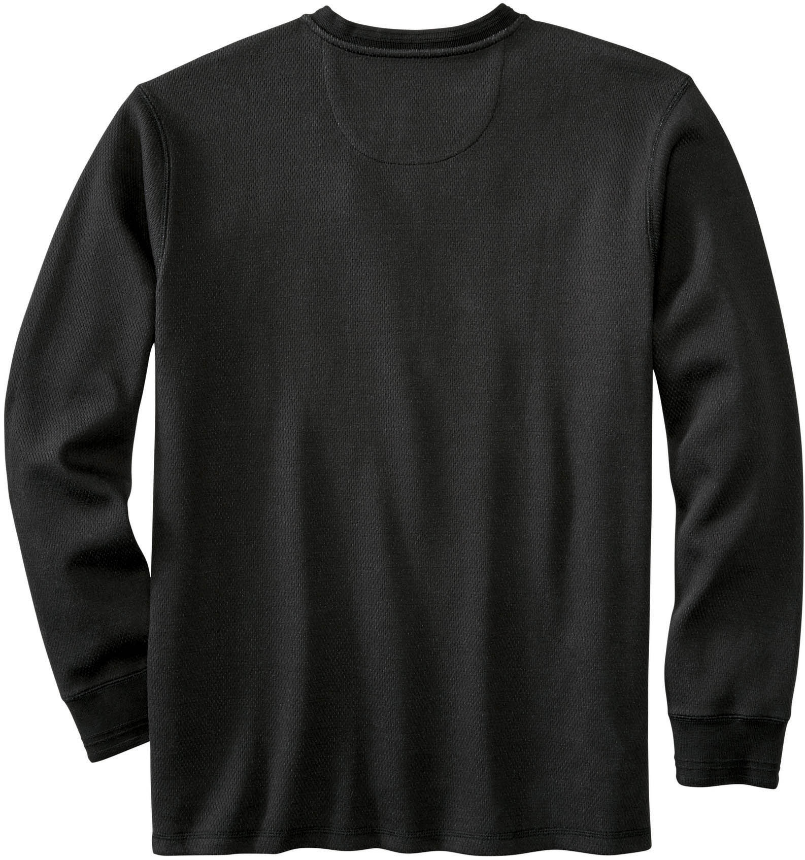 Men's Heathered Gray Detroit Lions Maverick Thermal Henley Long Sleeve  T-Shirt
