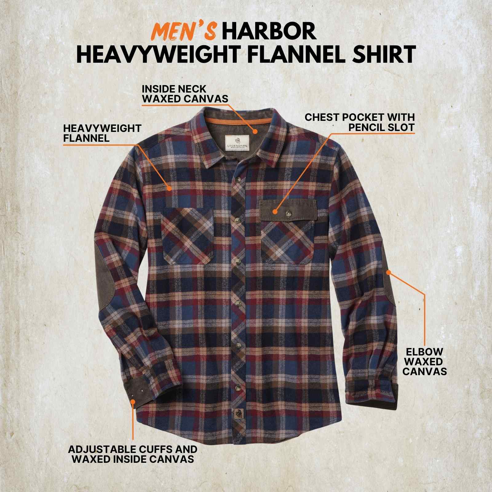 Men's Heavyweight Flannel Shirt | Rugged Warmth for Outdoor