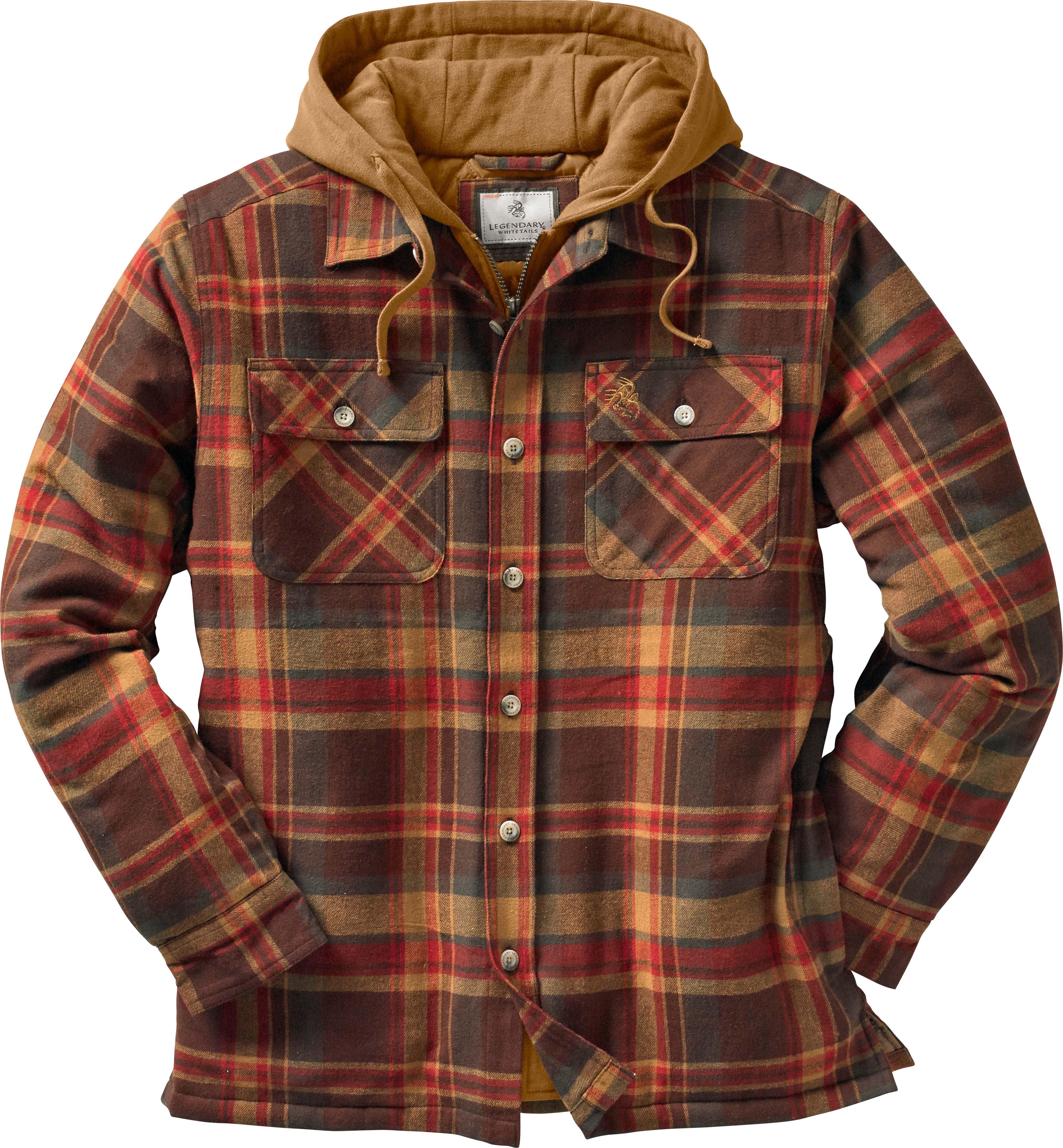 mens big and tall quilted flannel shirt