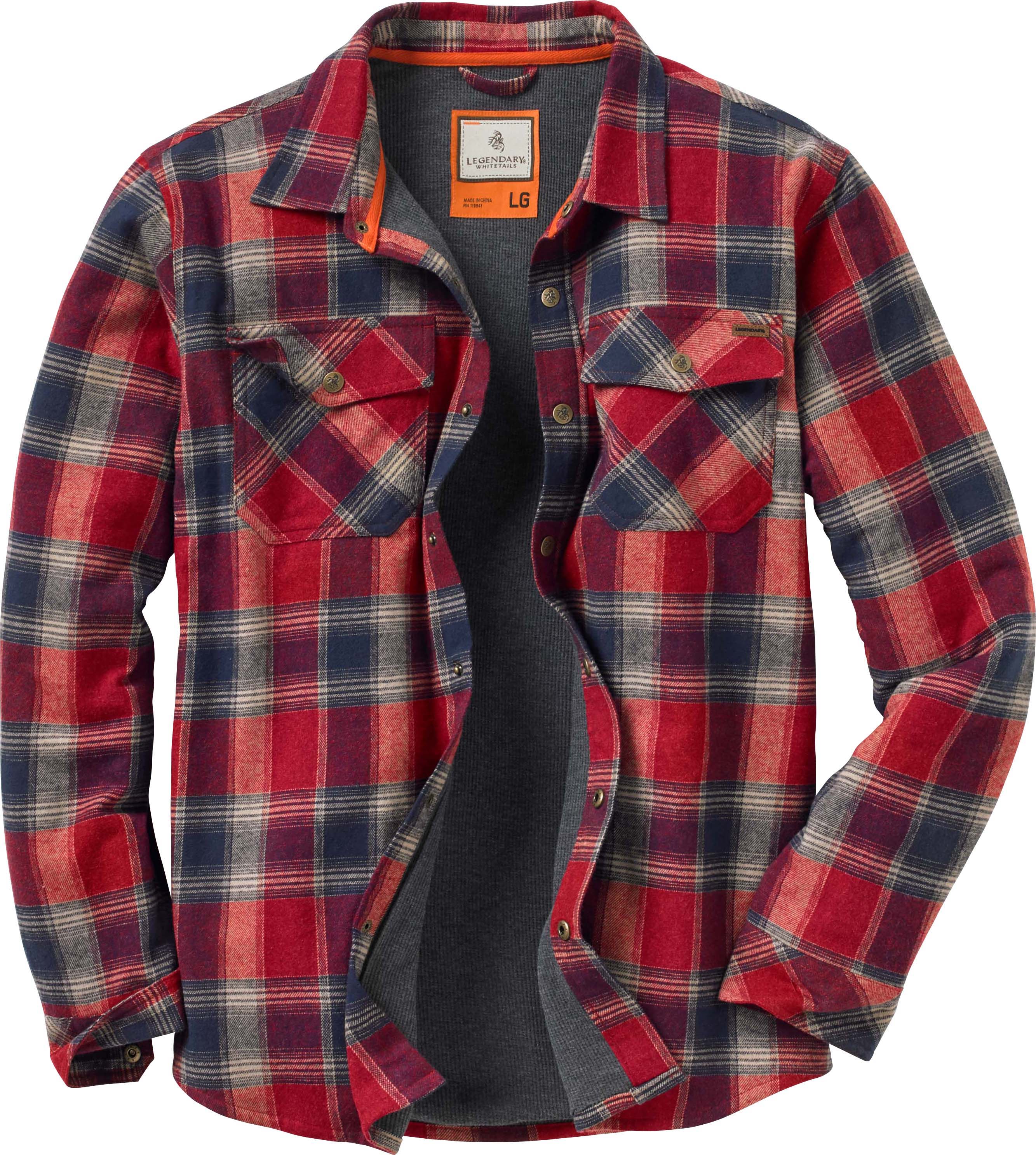 lined flannel shirt jacket