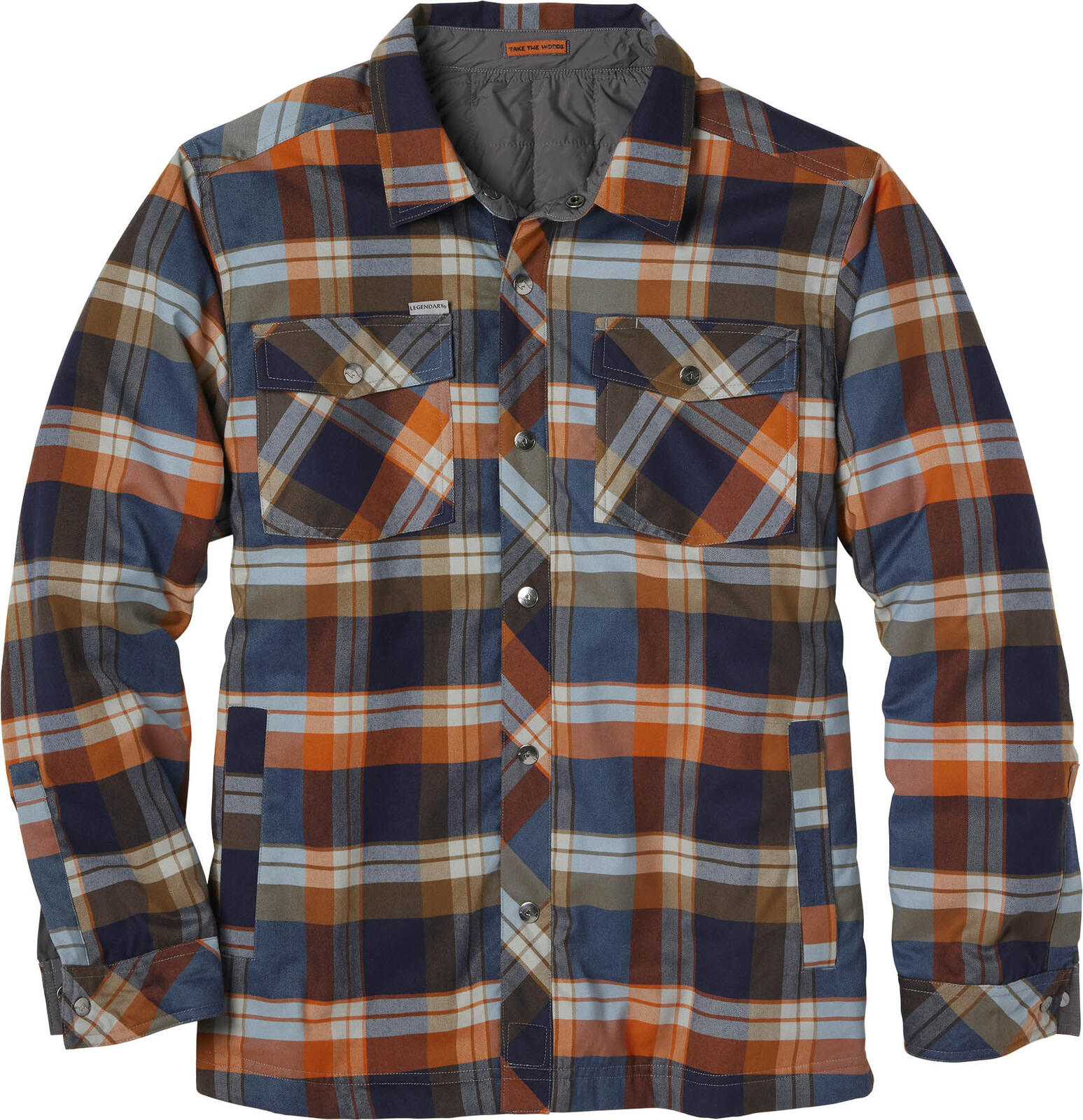 Men's Lightweight Reversible Shirt Jacket | All-Season Flannel