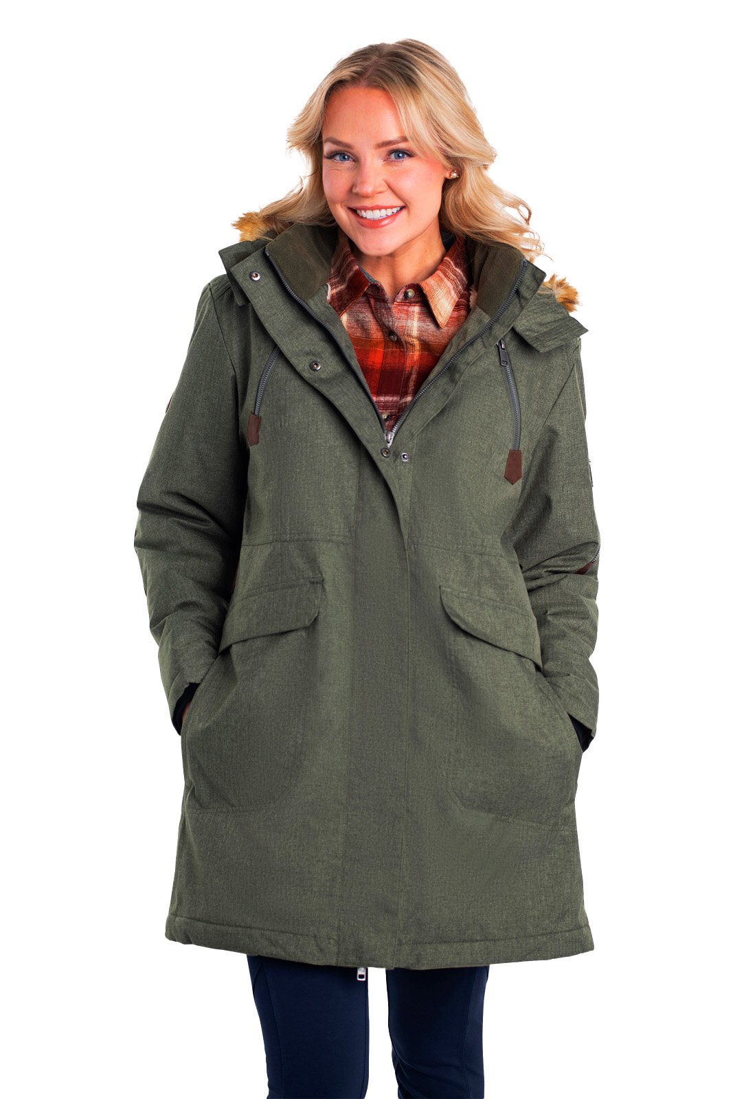 Women's Waterproof Anchorage Parka Stylish Pocket Women's Parka