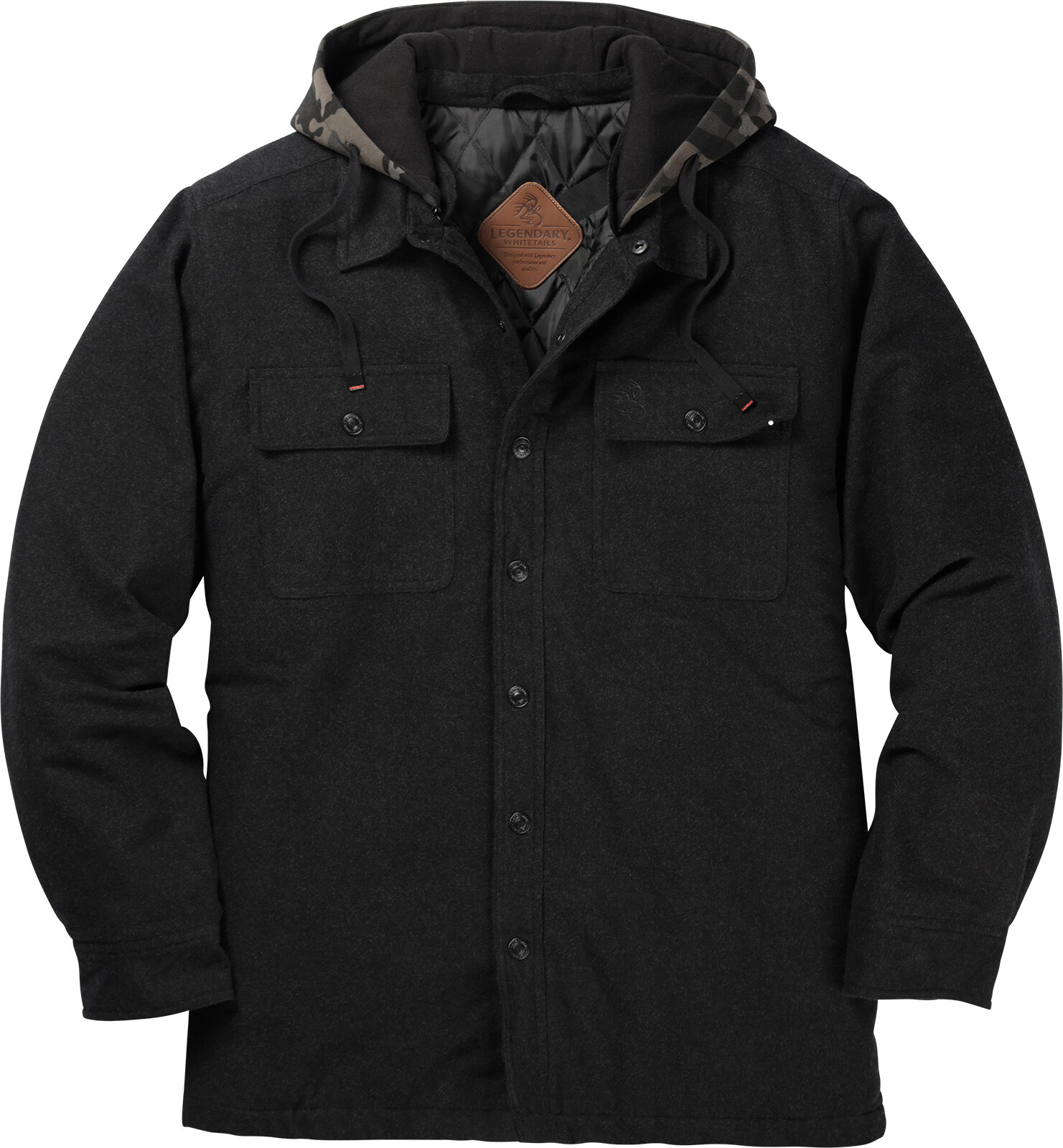 Men s Concealed Carry Maplewood Hooded Shirt Jacket