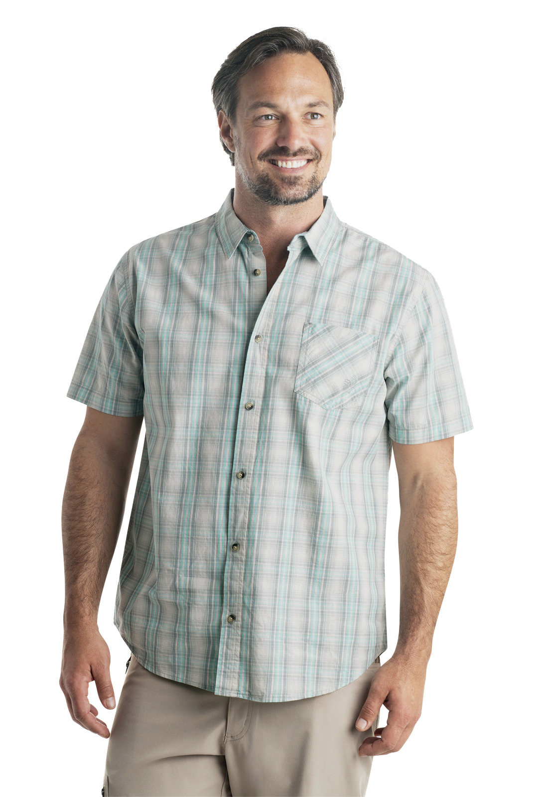 Men s Poplin Short Sleeve Shirt