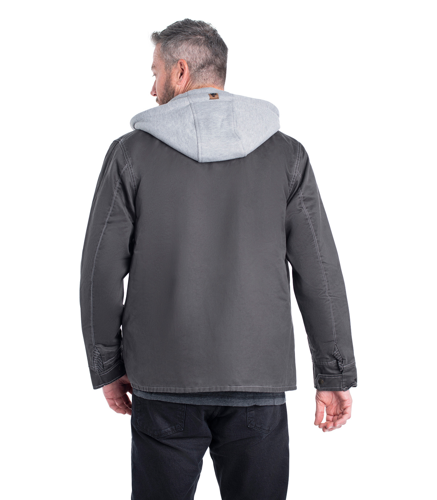 Men's Dakota Waxed Cotton Casual Coat | Aged Leather Look Coat