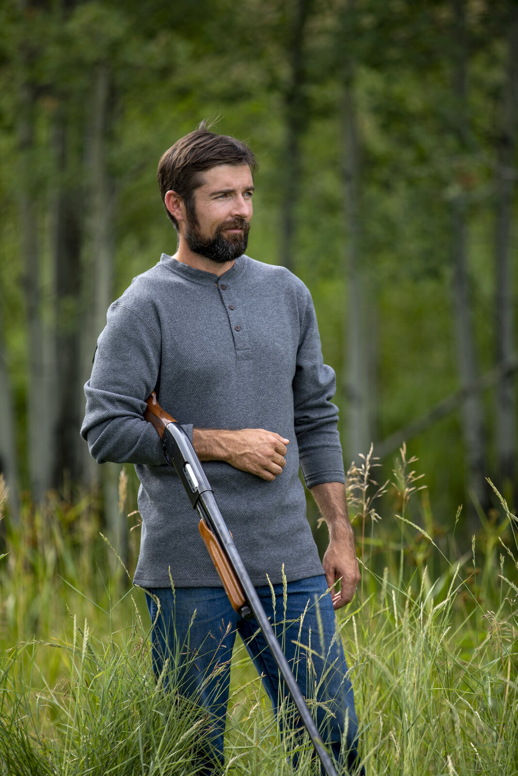 Men's Double Layer Thermal Henley Shirt | Cold-Weather