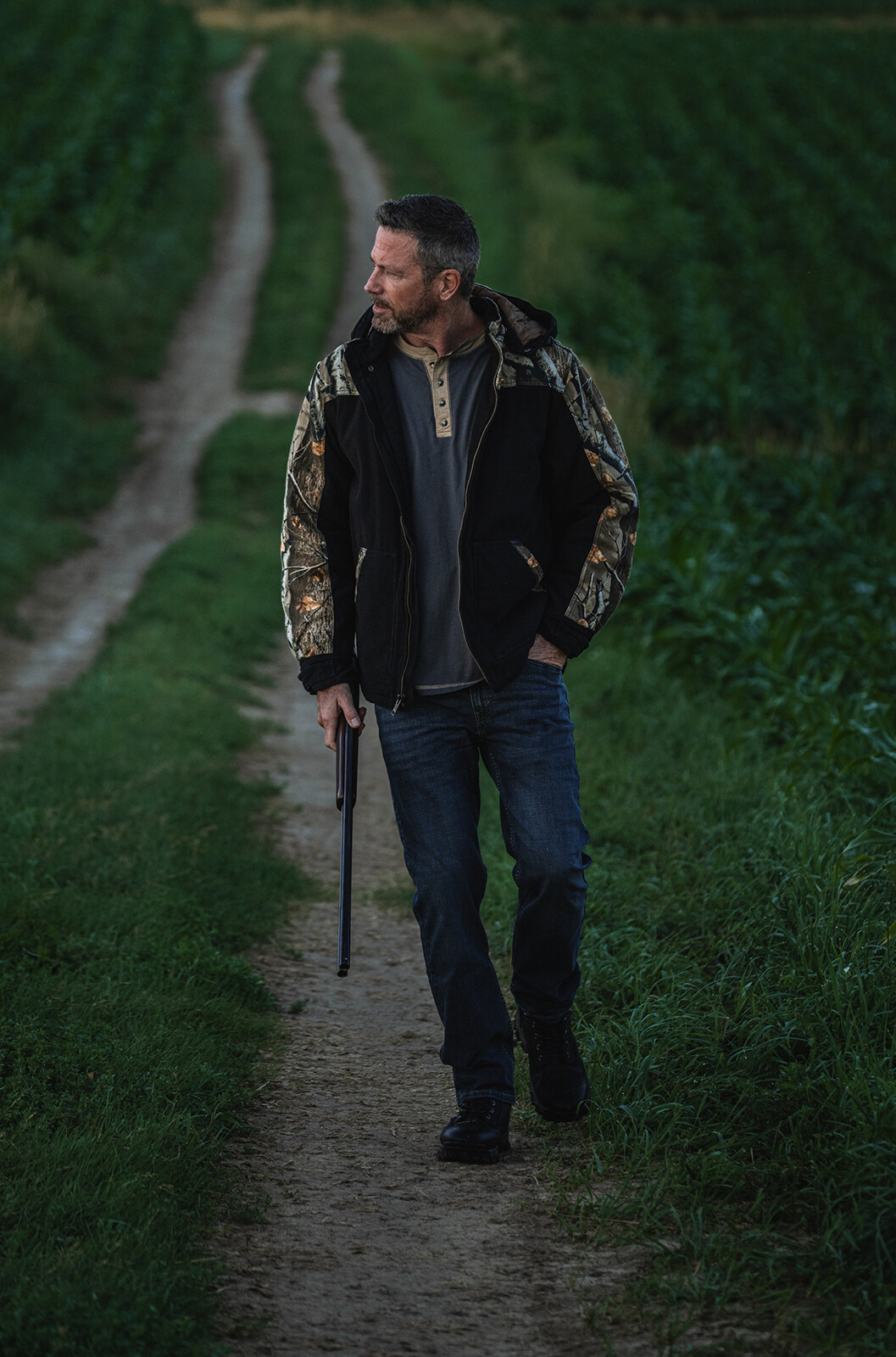 Men's Canvas Cross Trail Camo Workwear Coat | Heavy-Duty