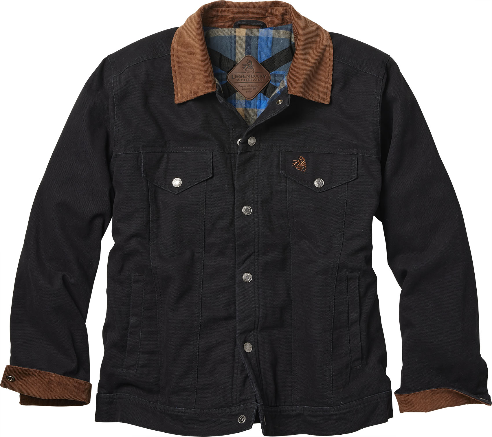 Men's Concealed Carry Hideout Flannel Lined Canvas Jacket