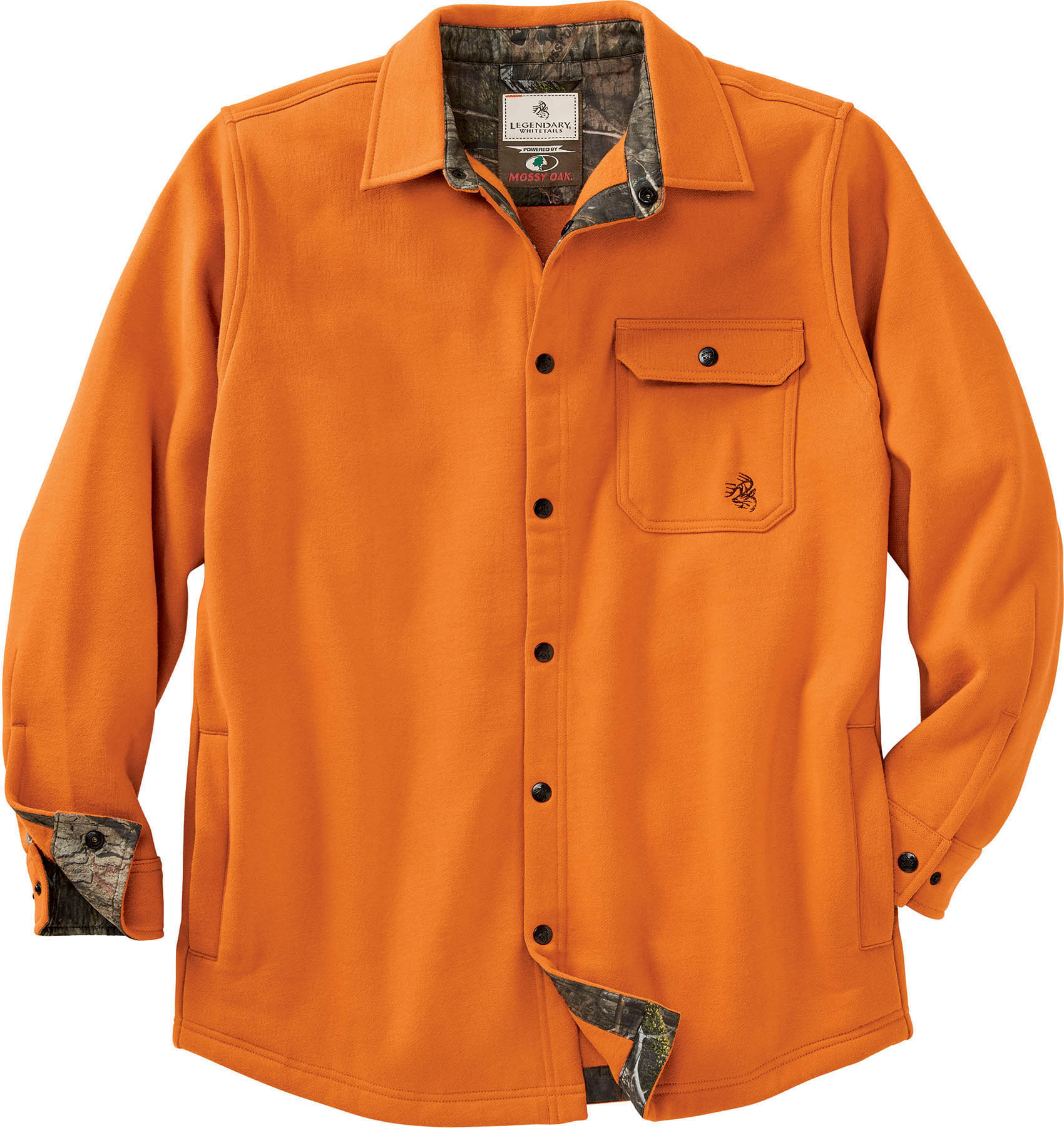 Push There is a trend famous Shop Men's Big Woods Camo Lined Brushed Knit Fleece Shirt Jacket |  Legendary Whitetails