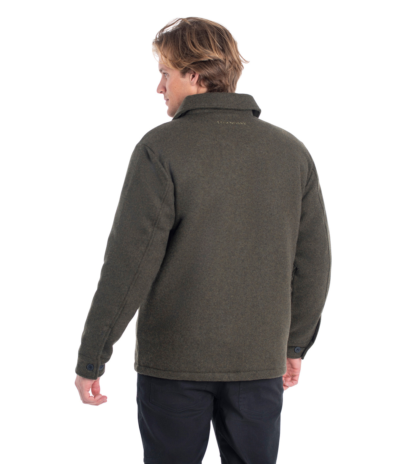 【新品】MANOF WOOL BEAVER 3WAY COAT Men's Wool Blend Breasted Solid Olive 3/4 Length Top