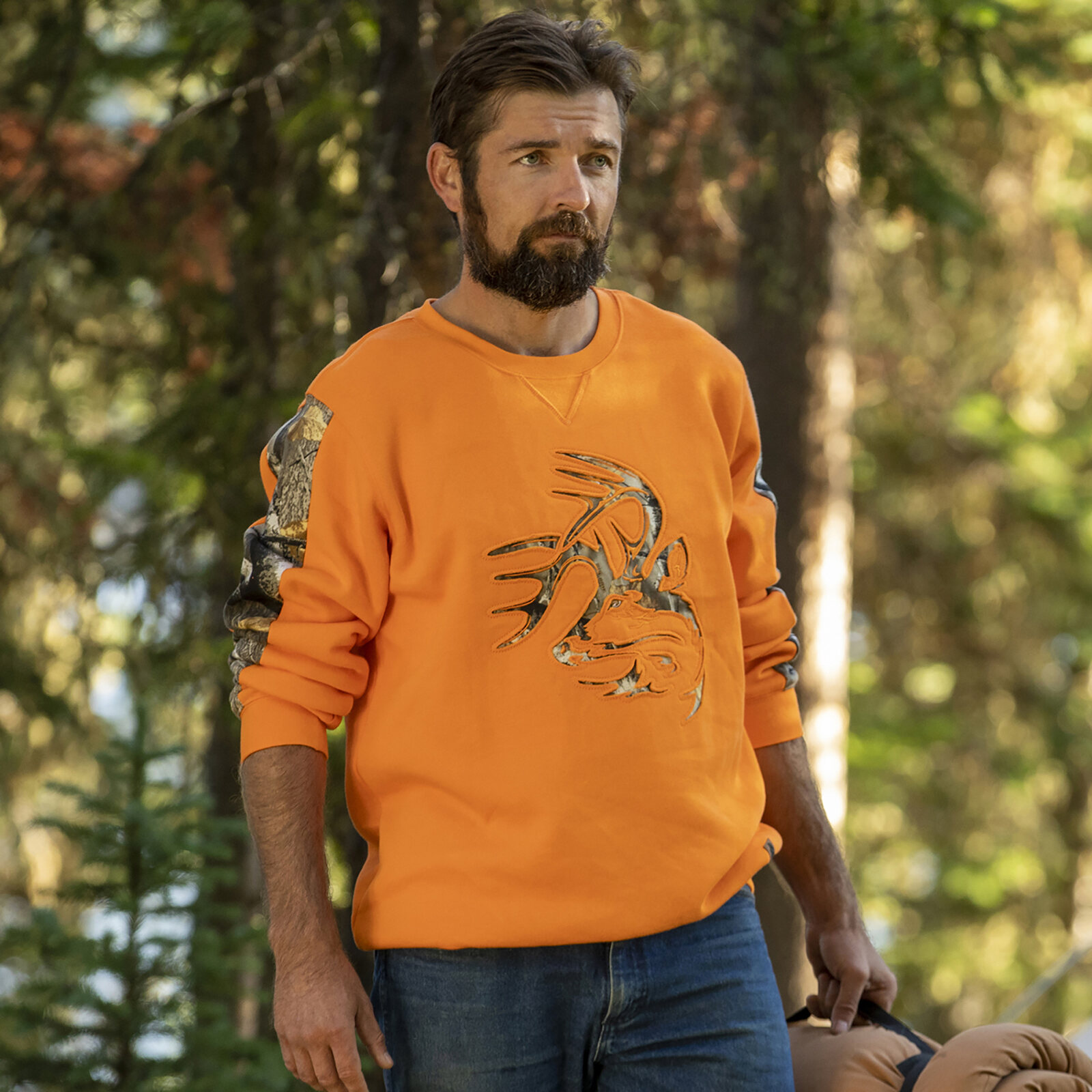 Men's Outfitter Crew Neck Pullover Fleece Sweatshirt | Stylish