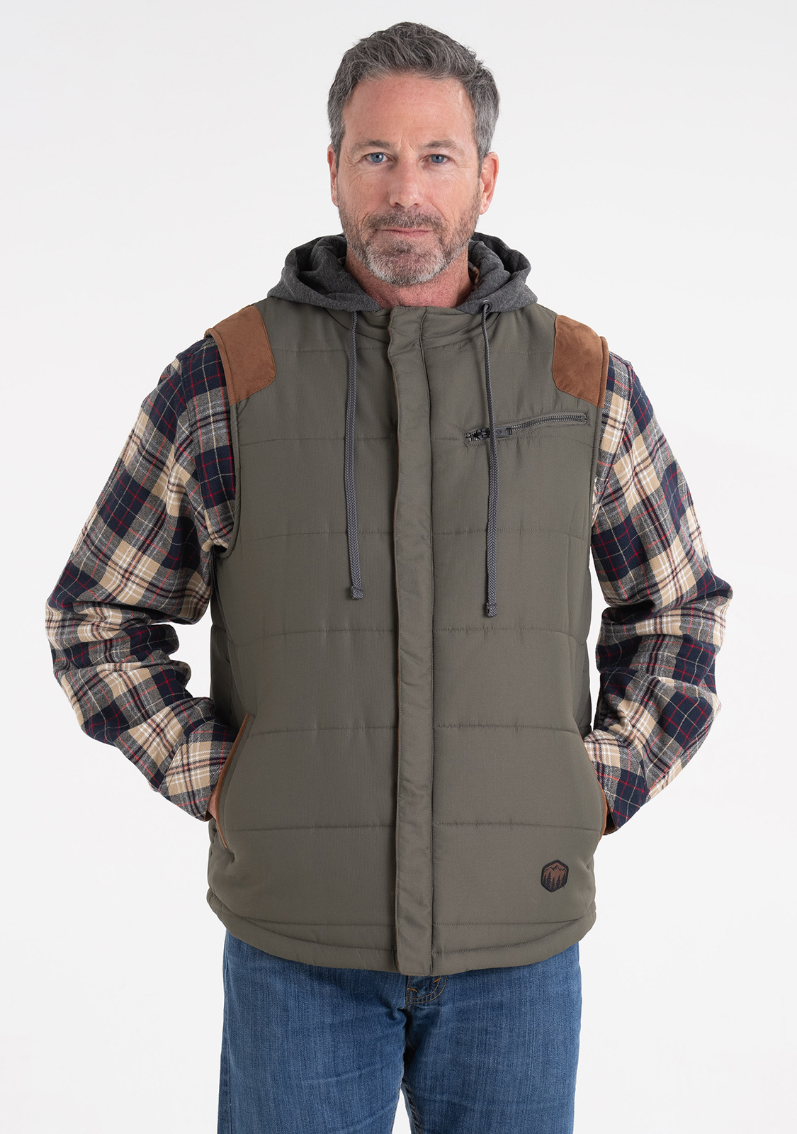 メンズウェア clubhaus OncourseTech Puffer Game Vest L Men's Legendary Outdoors Scrambler Puffer Vest