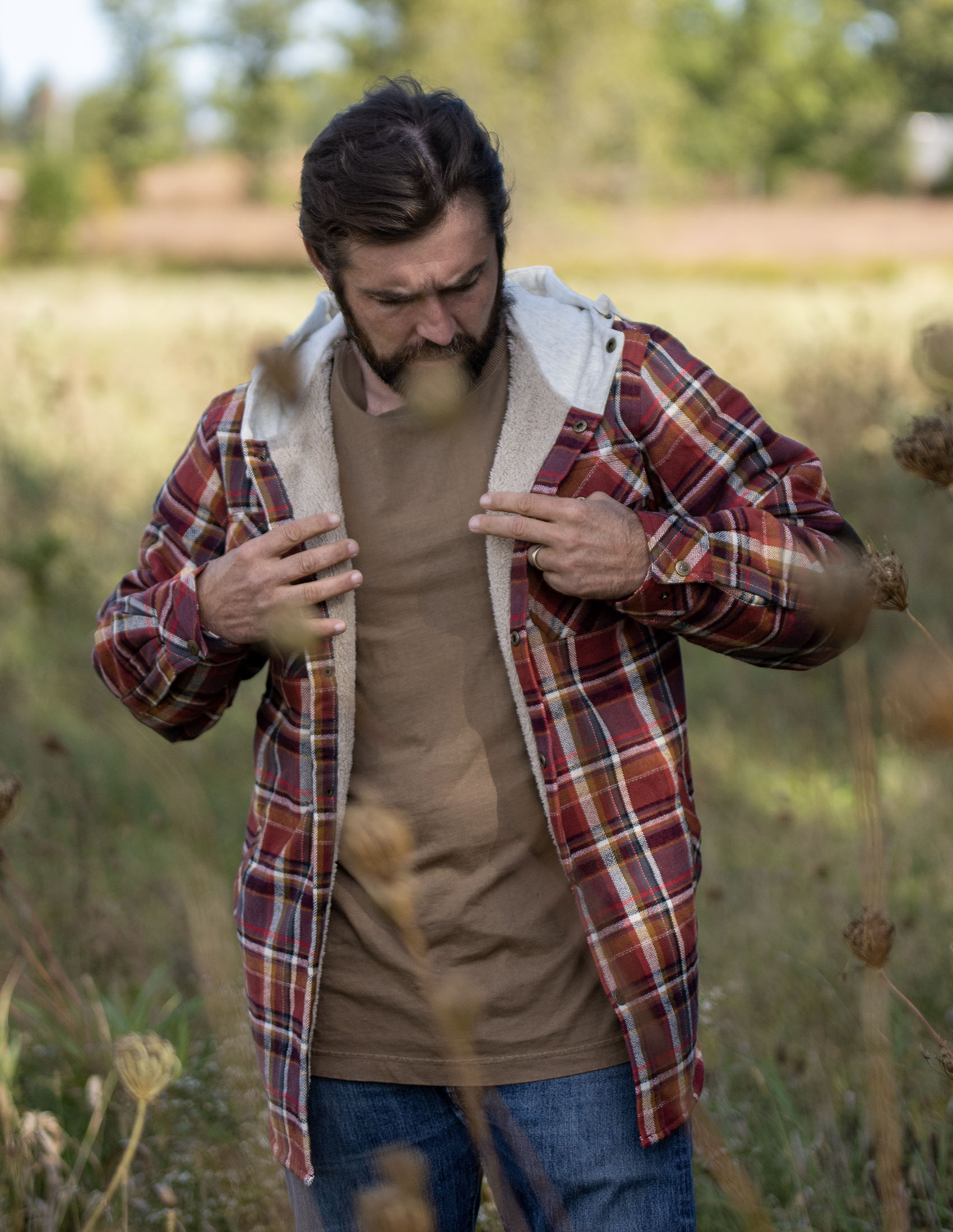 Las Vegas Raiders Men's Hooded Flannel