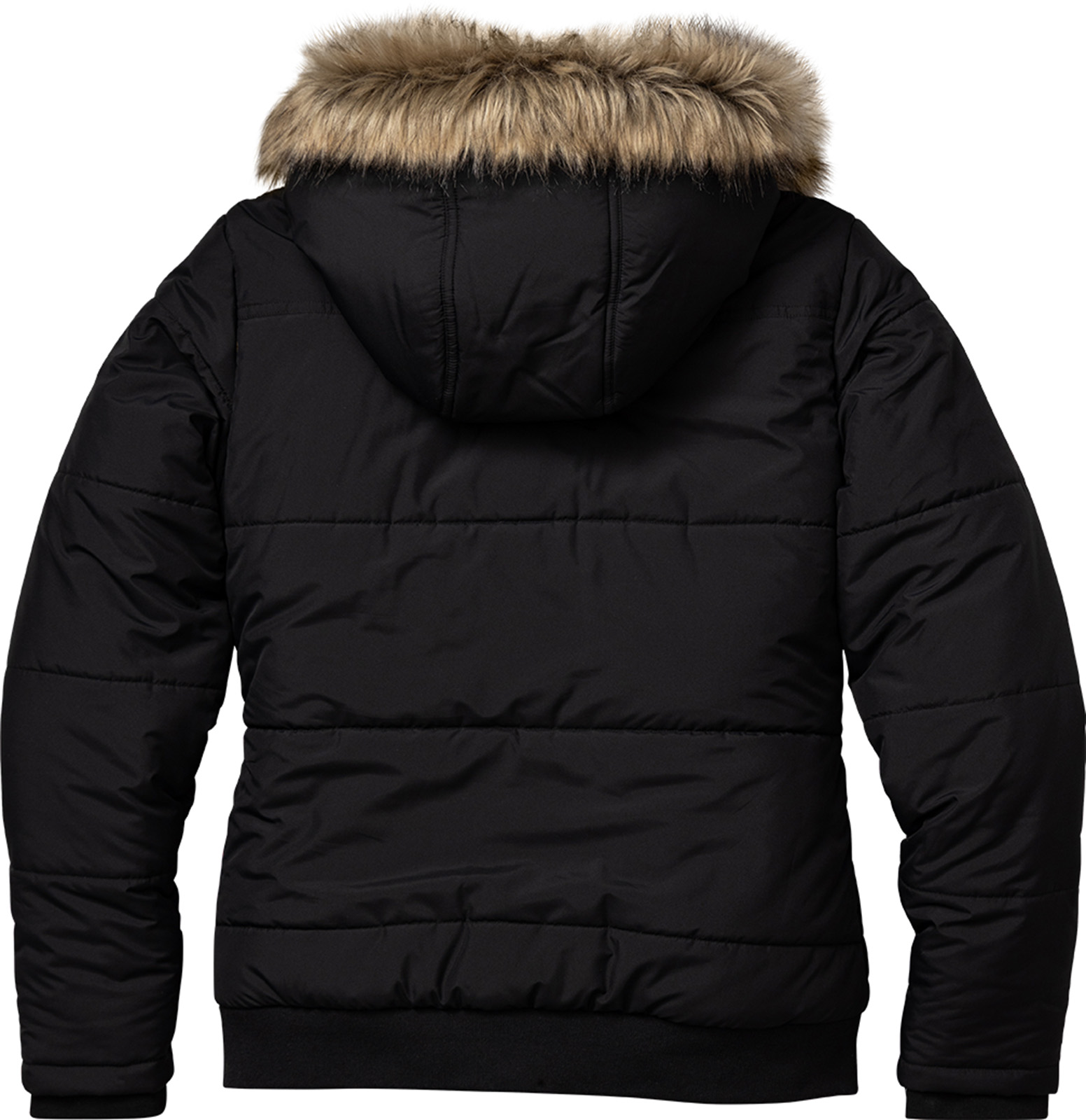 Women's Quilted Toggle Hooded Berber Lined Puffer Jacket